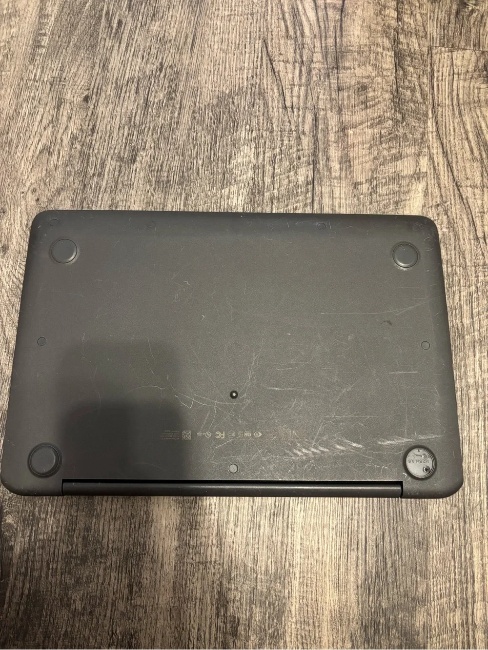 HP Chromebook Laptop in Black with Chrome Logo